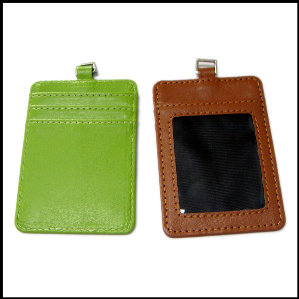 Leather business card case badge holder lanyard manufacturer lanyard attachments