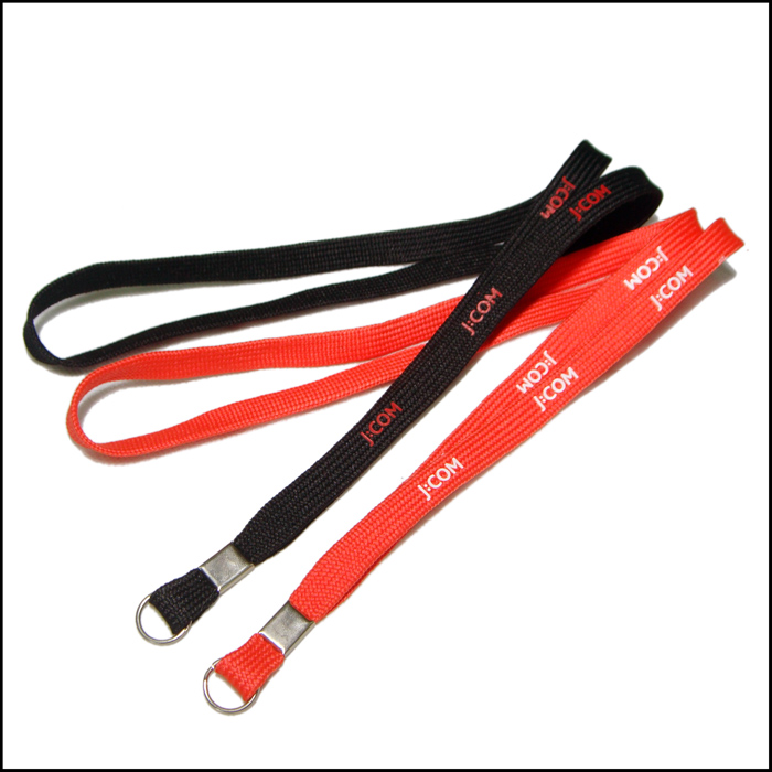 Custom neck strap keychain Polyester tubular lanyards 