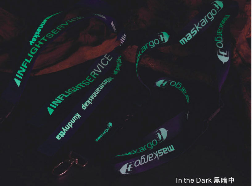 Special dark light logo id card holder custom neck strap