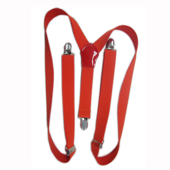 Elastic secondary red colour trousers belt for fashion accessory