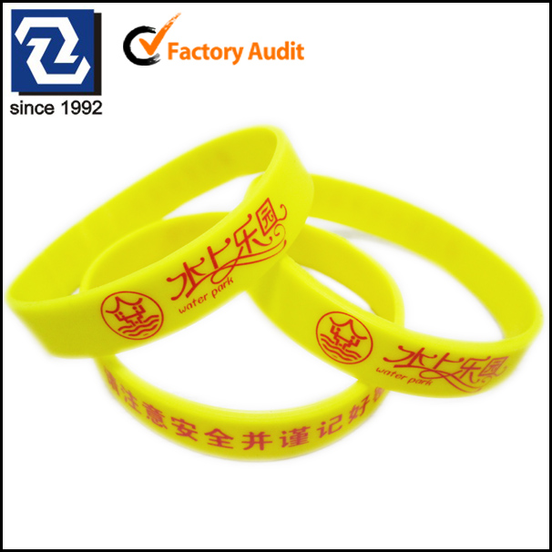 Silicon rubber bracelet for promotional gift