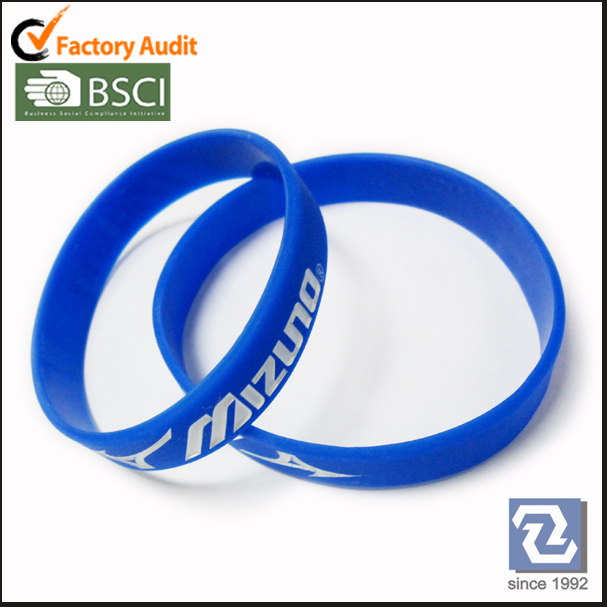 Silicon rubber bracelet for promotional gift