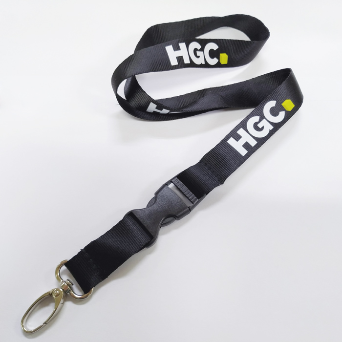 Customzied design logo Black nylon strap