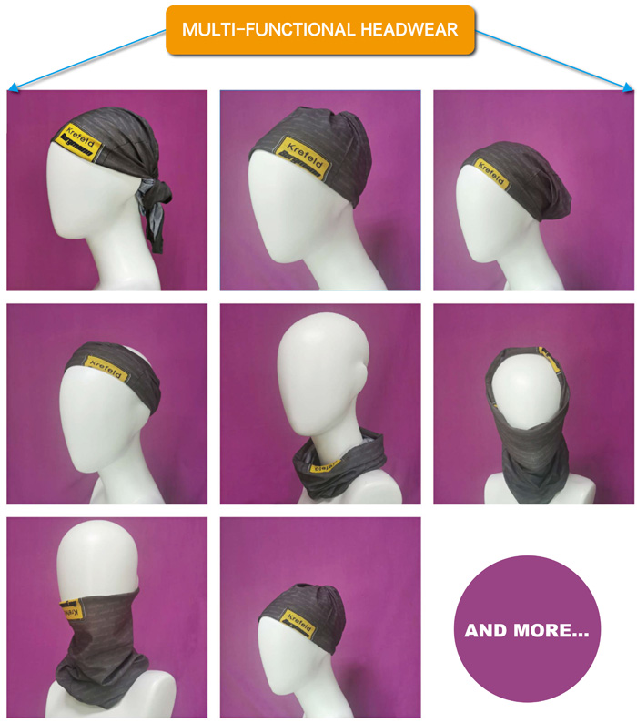 customized colorful multi-functional headwear