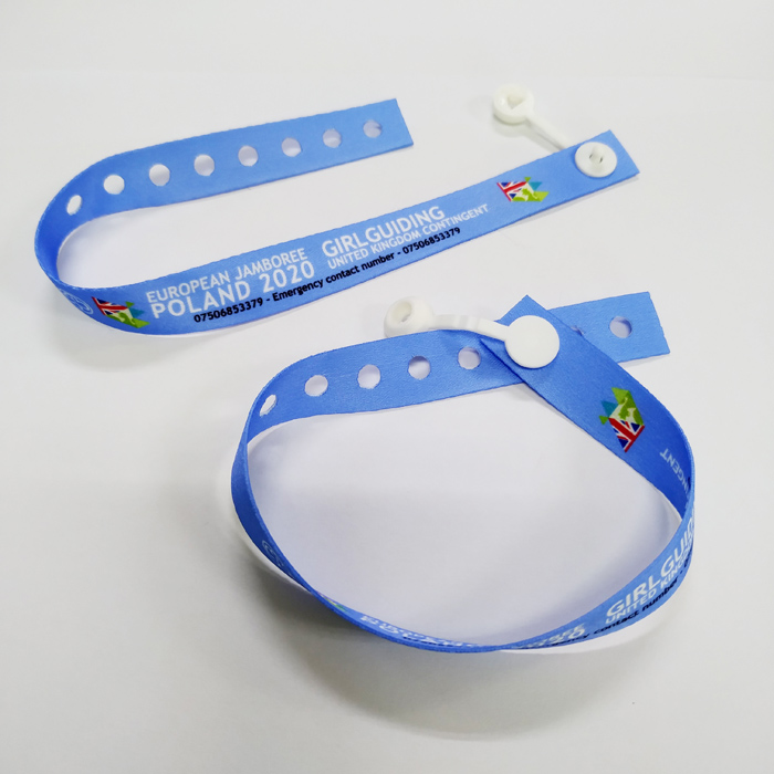 Single-use adjustable wristbands sublimation printed bracelets  hand wristband