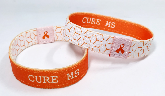 Sublimation custom printed elastic fabric wristband