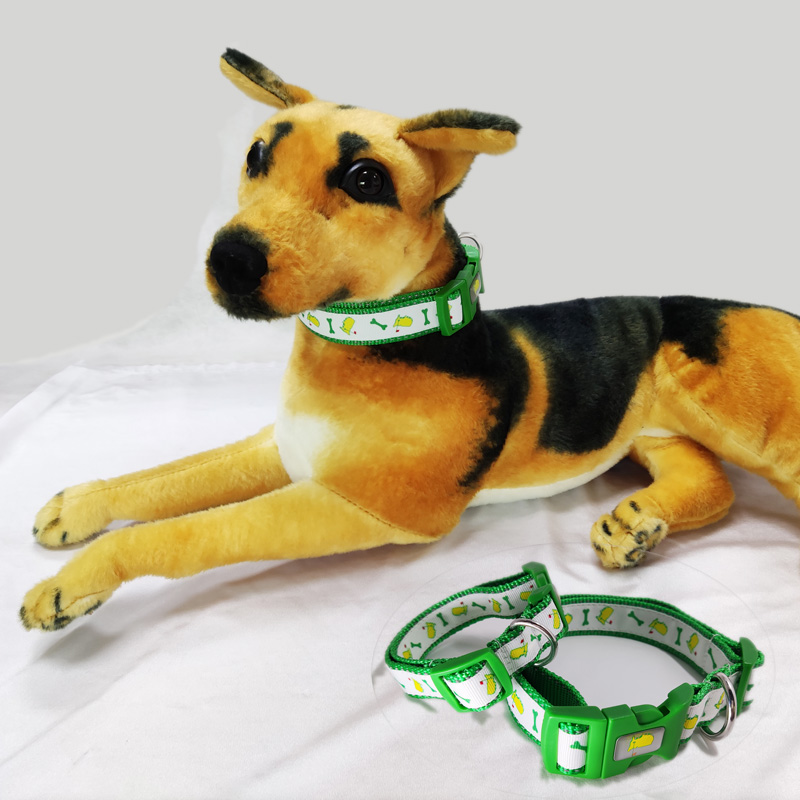 Luxury sublimation ribbon nylon dog training collars designer in bulk
