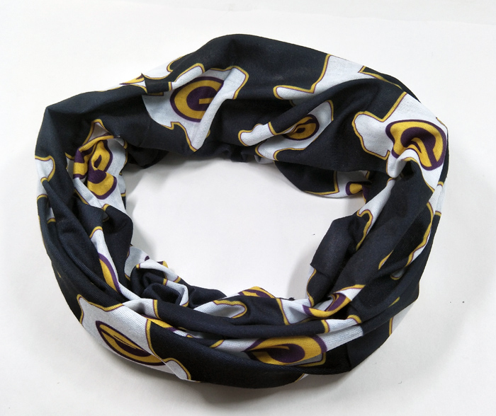 black print logo suppliers scrunchie bandana 