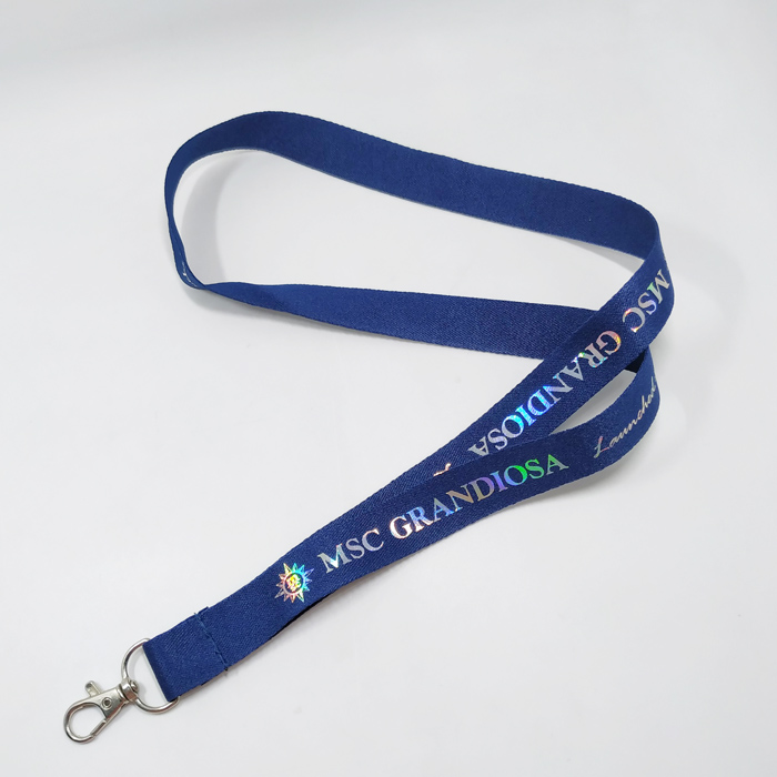 rope rainbow bling neck lanyard for business adverting gift