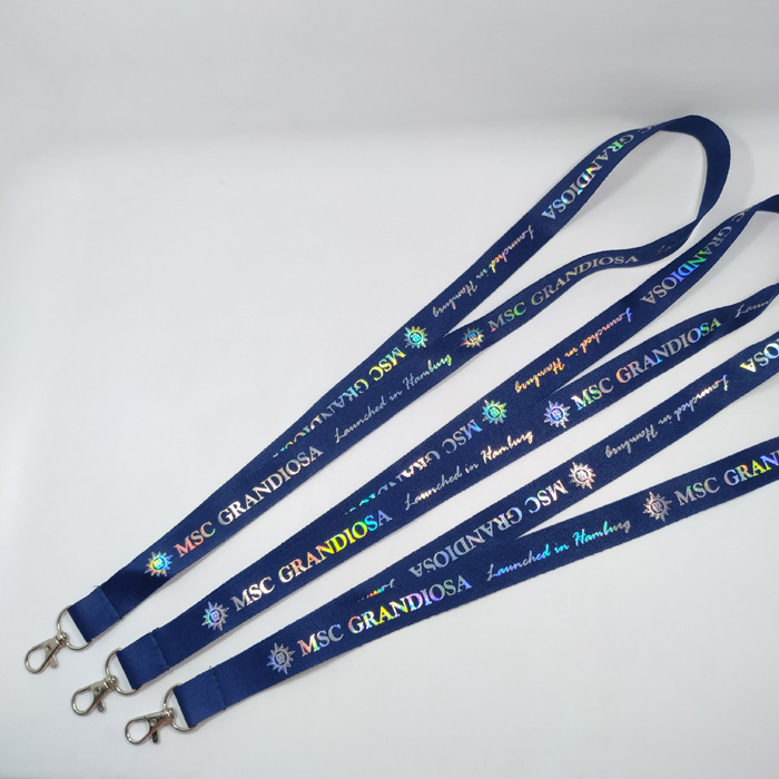 rope rainbow bling neck lanyard for business adverting gift