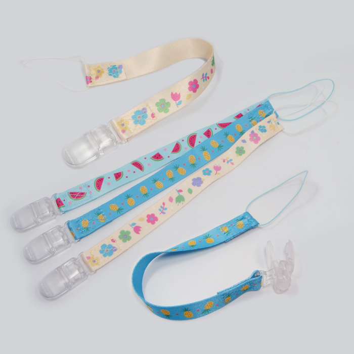  Soft ribbon nipple strap for baby articles gift