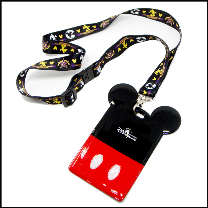 Mickey ID card holder sublimation fashion polyester lanyard