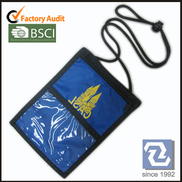 High quality blue badge case holder lanyard with custom designer