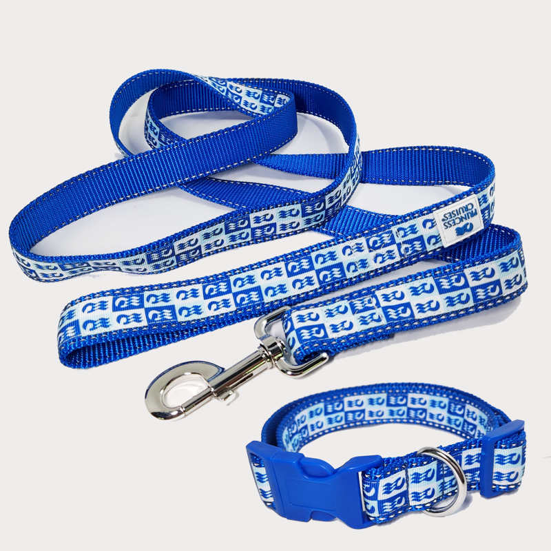 Reflective Strong safety nylon pet walking jogging belt pet leashes and collar strap 