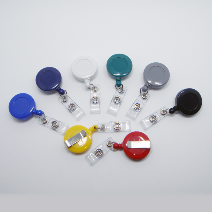 Colors round retractable reel badge holder tobe yoyo