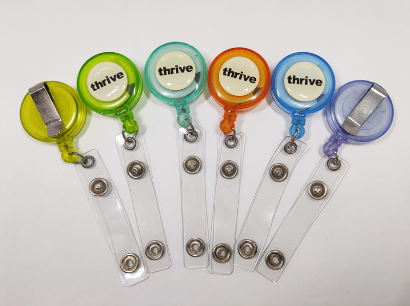 Colors lucency retractable reel card badge holder
