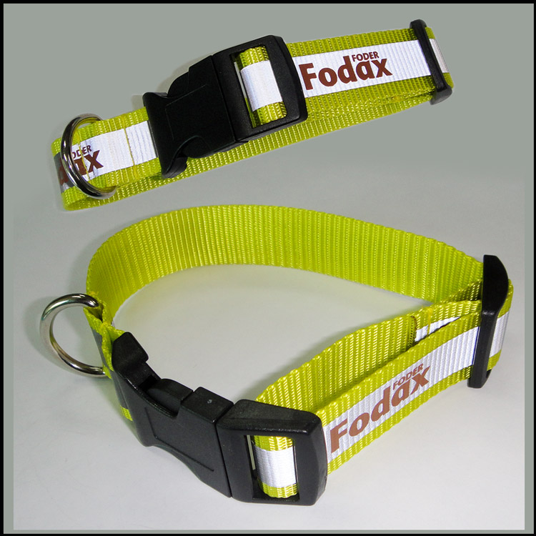 Nylon reflective material tactical dog collar