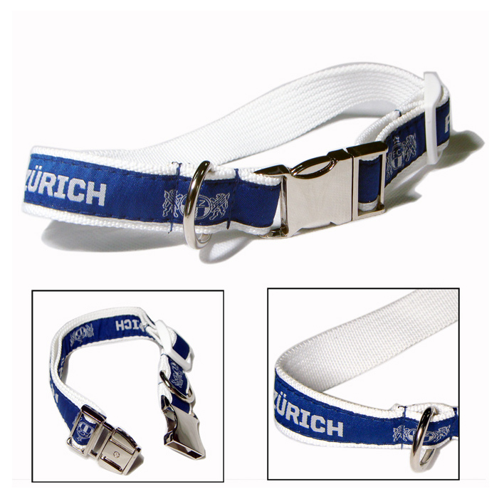 Metal buckle luxury rope dog collar