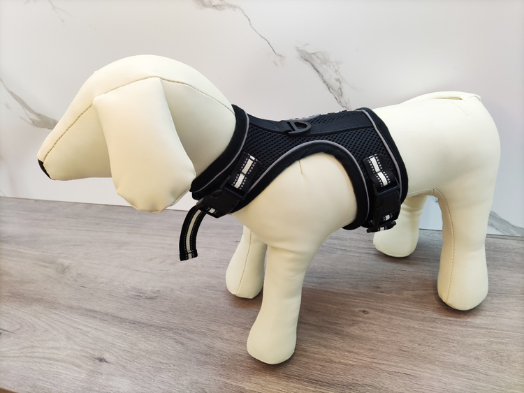 Front clip range adjustable squat belt dog harmess
