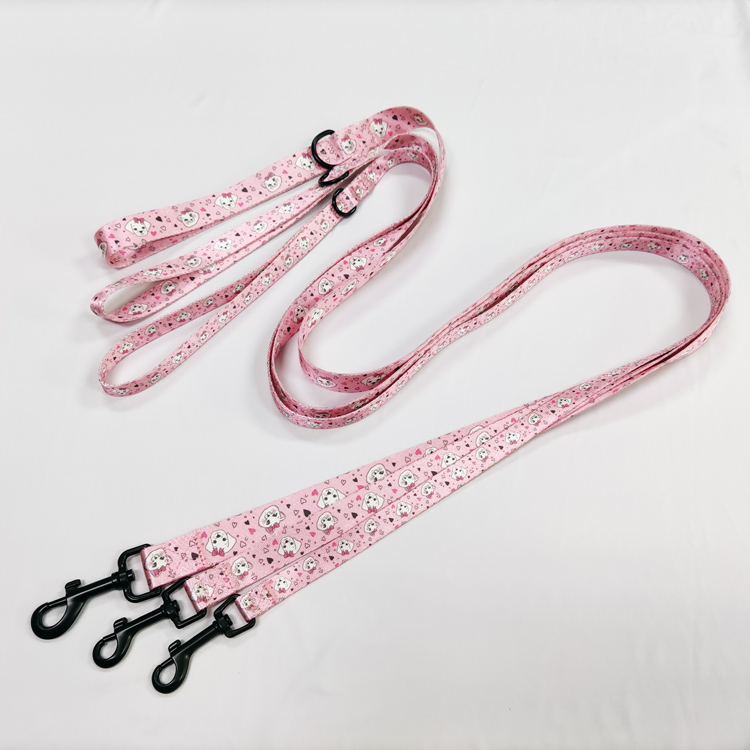 Custom strong nylon martingale heavy duty engraving braided climbing rope materials for dog leash and collar	