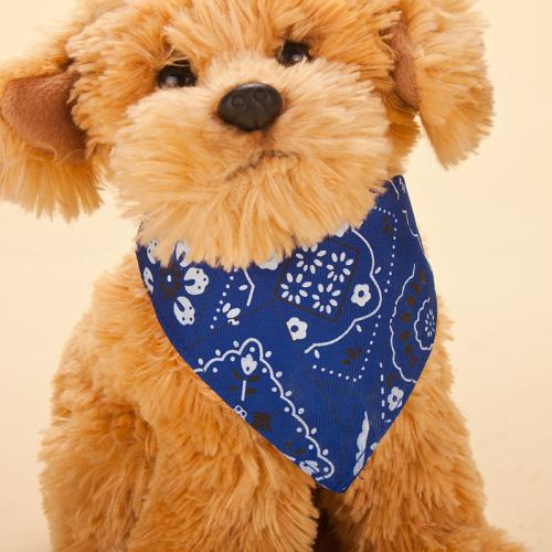 High quality low price customised fashionable print cute dog bandana over trough large collar