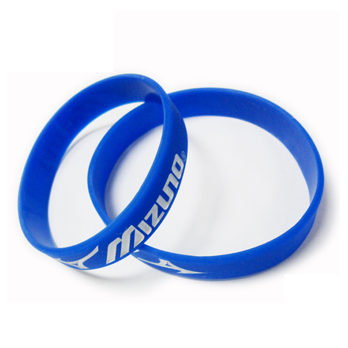 Manufactures  debossed rubber diy silicone bracelet wrist strap wristbands
