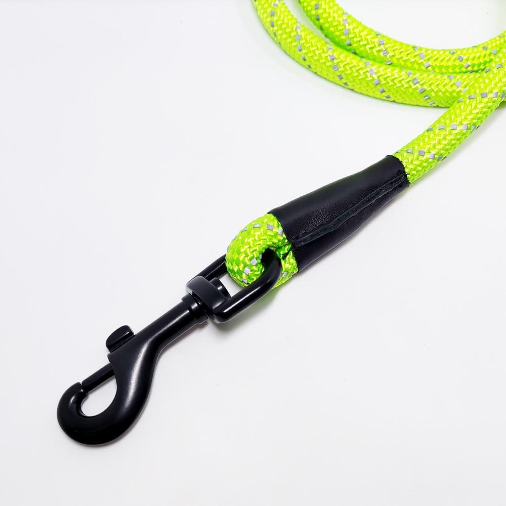 Highly strong reflective round nylon custom rope dog leashes strap