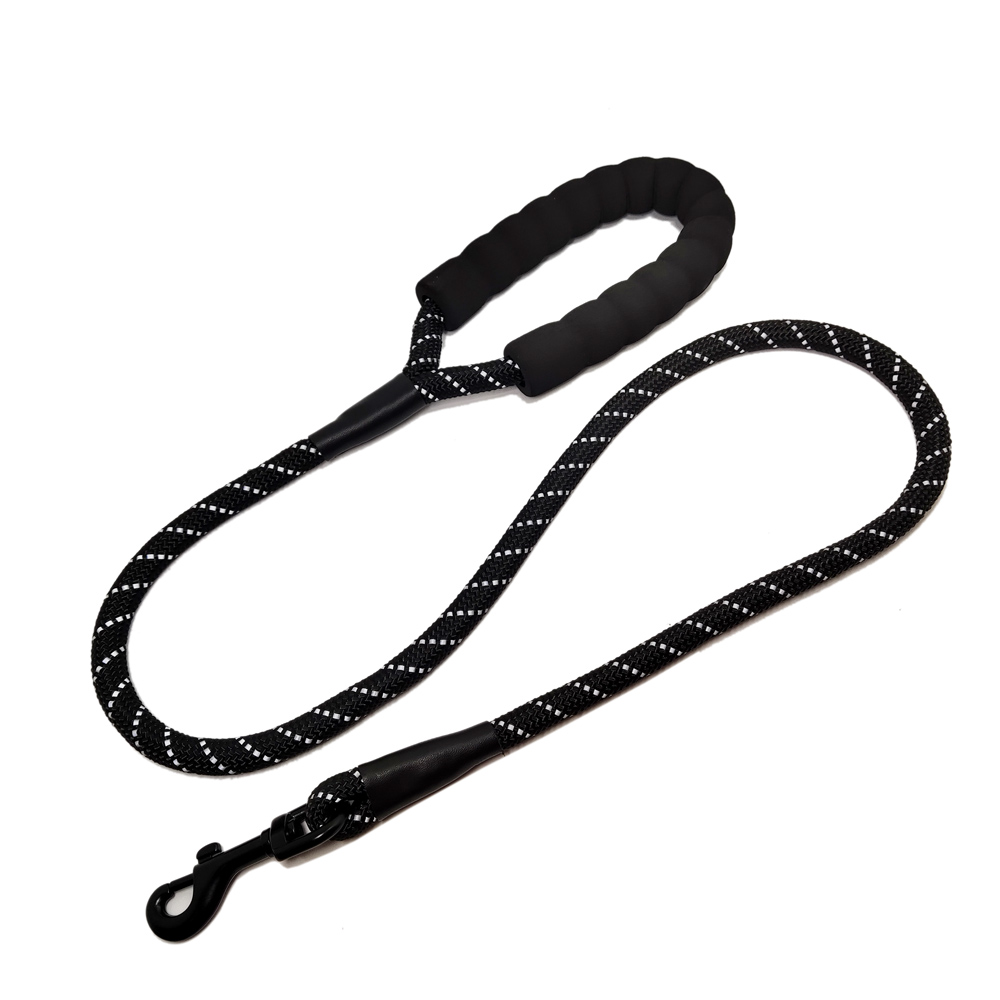 Fashion attractive design reflective nylon rope running dog leash for pets