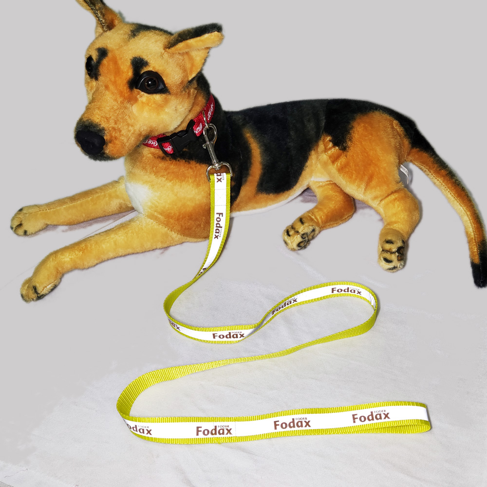 Nylon reflective material tactical dog collar and leash set