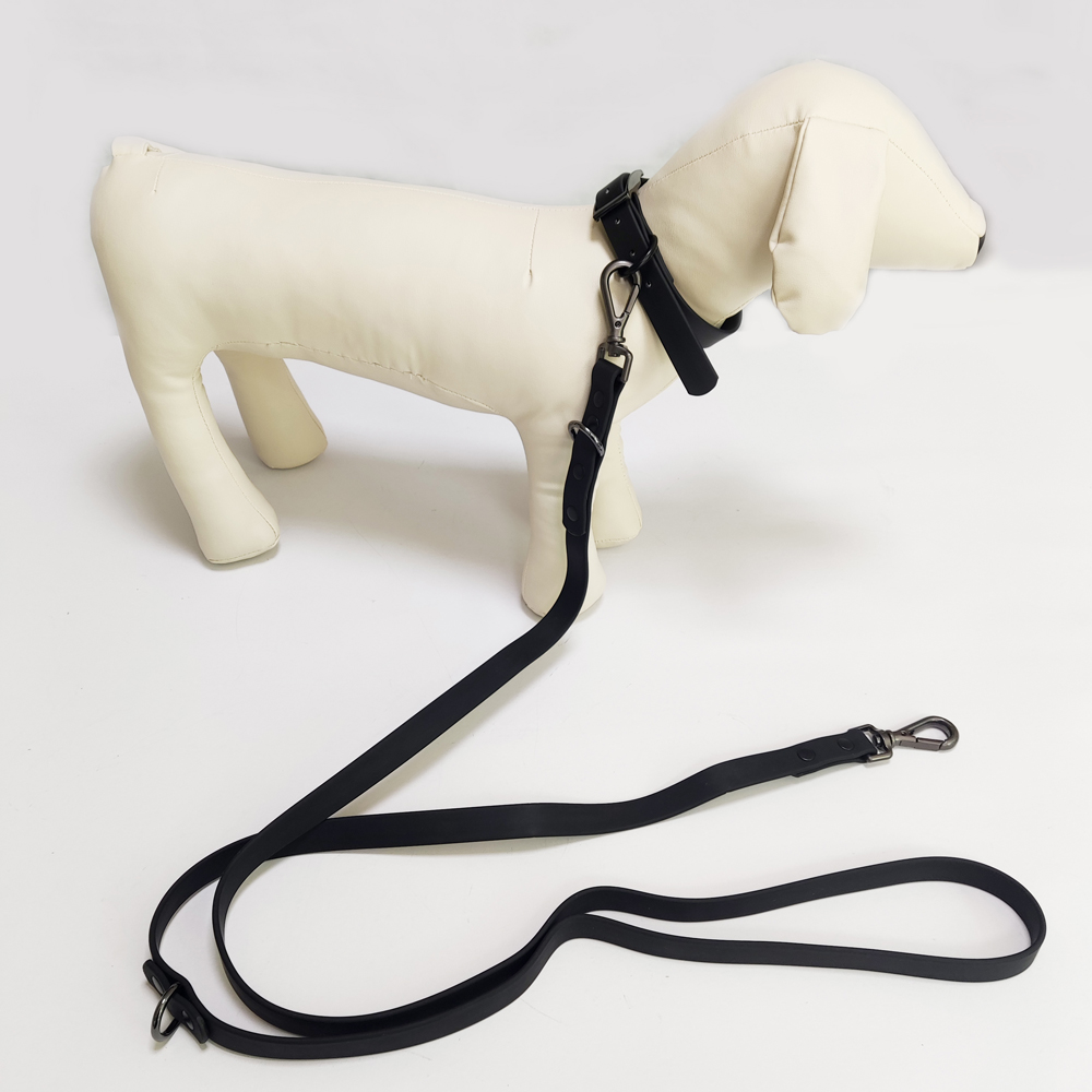 Making Supplies Wholesale Flexible Safety Large Hunting Dog pvc Silicone Collar and Leash  