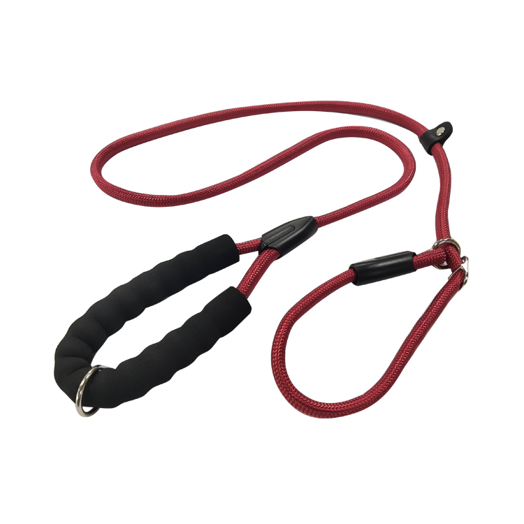 Durable Slip Lead Dog Leash Padded Handle and Highly Reflective Integrated Dog Training Leash