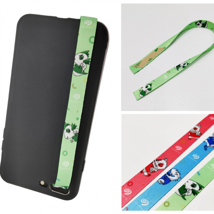 Custom design cartoon Phone case wristband strapfor promotional gift