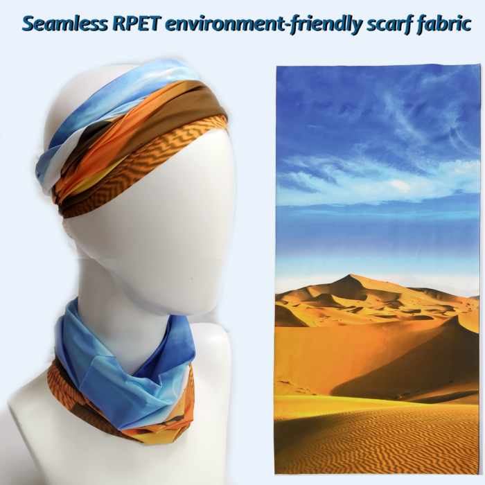 Silk RPET recycled hat sport head beach scarf necklace scarves manufacturers