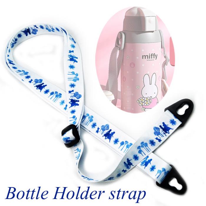 Sublimation logo water bottle holder shoulder neck lanyard