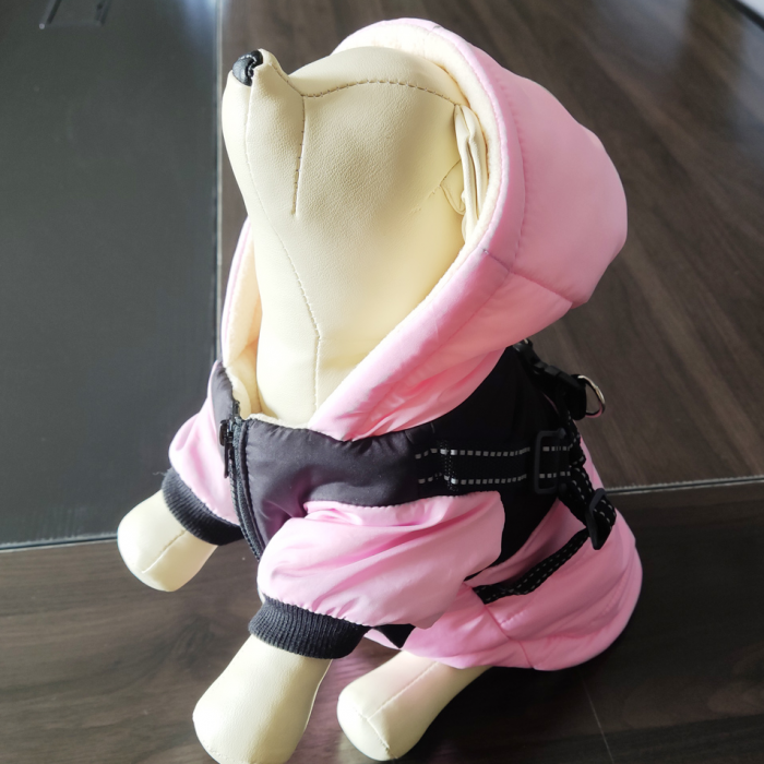 Pink cute Fashion thick luxury pets designer winter clothes dog winter waterproof coats