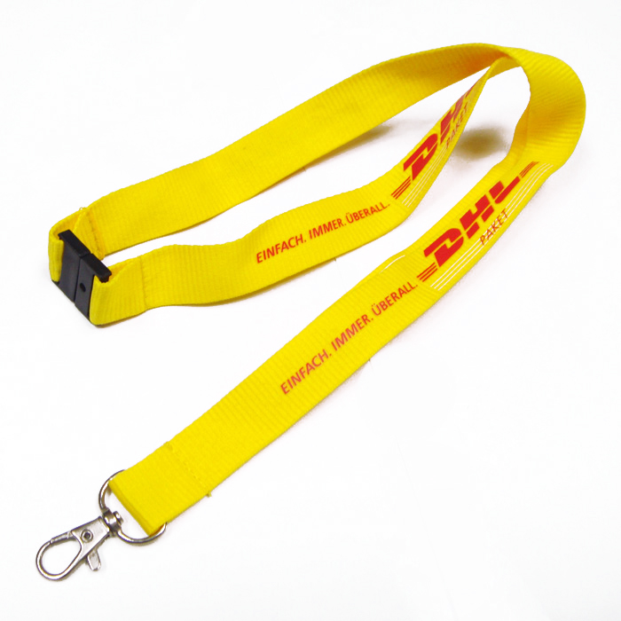 DHL公司员工工作证件套挂绳企业定制胸牌挂带