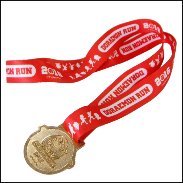 红色热转印运动会马拉松各项比赛奖牌奖带