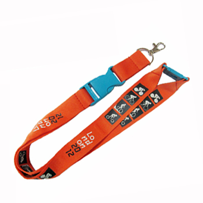 Specialized card name badges imprinted polyester neck lanyard pouches