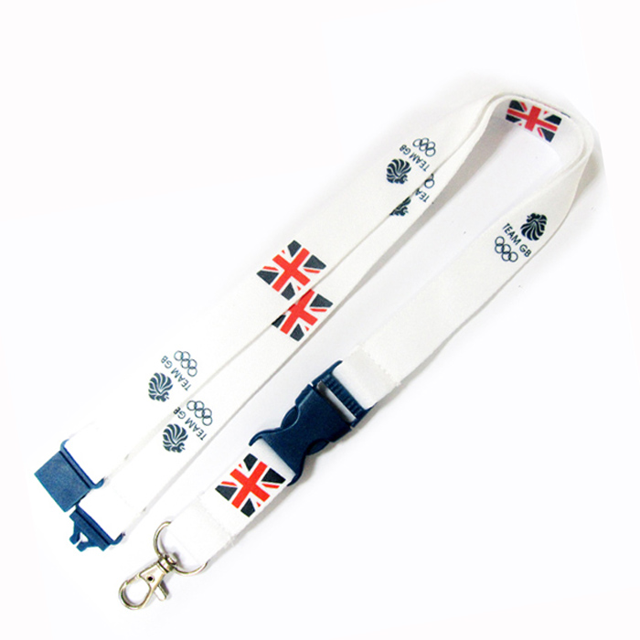Olympic Games imprinted polyester neck lanyard pouches