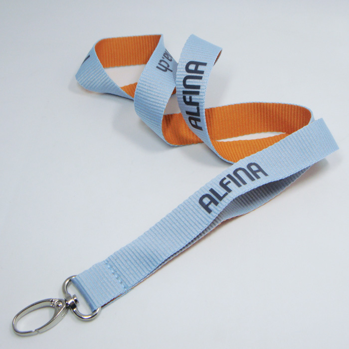 Superior quality factory printing logo different color sides lanyards