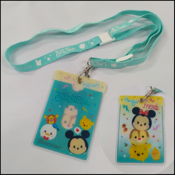 Disney colorful Metro Card holders polyester lanyard for children