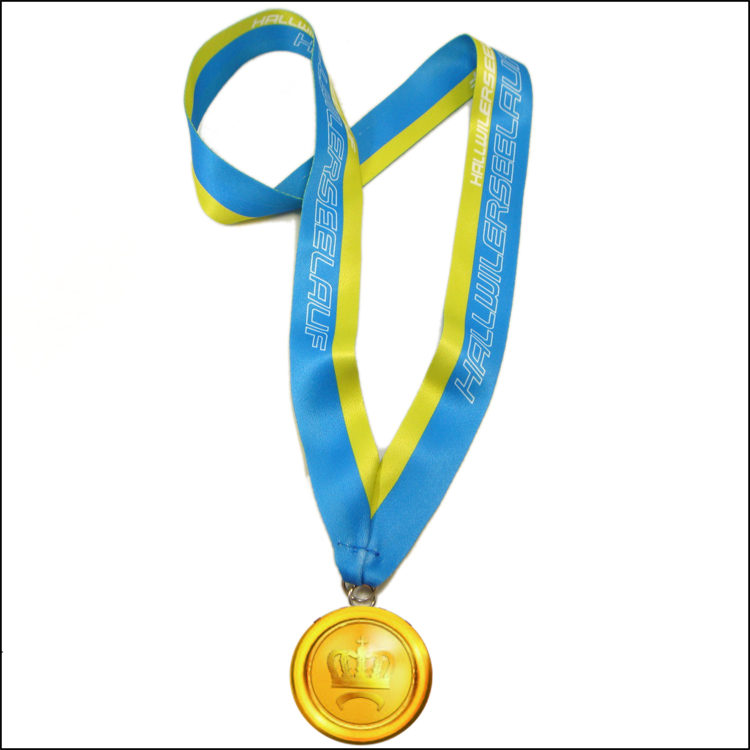 Sublimation custom logo medal holder neck strap for sport competition gift