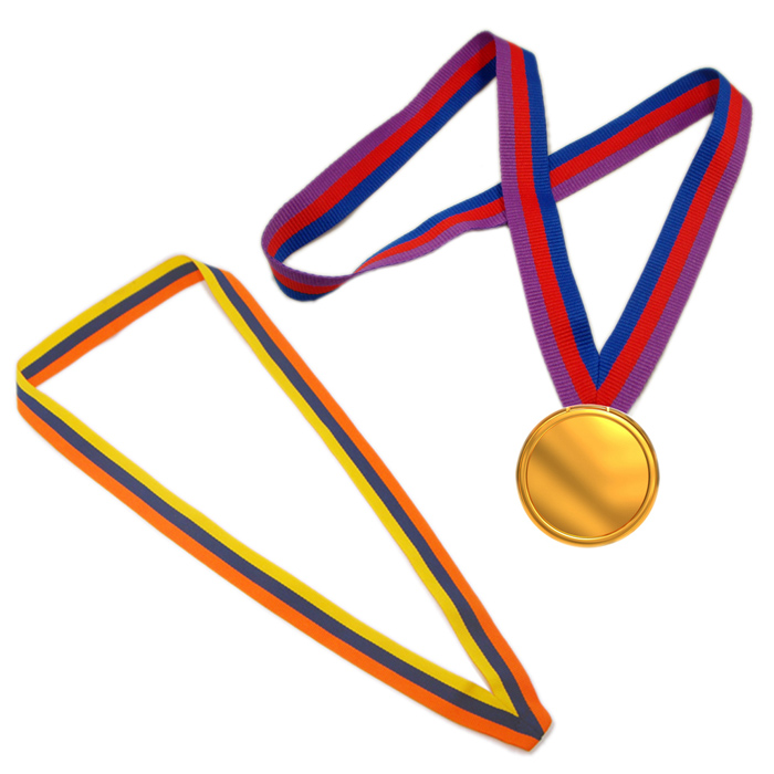Sublimation custom logo medal holder neck strap for sport competition gift