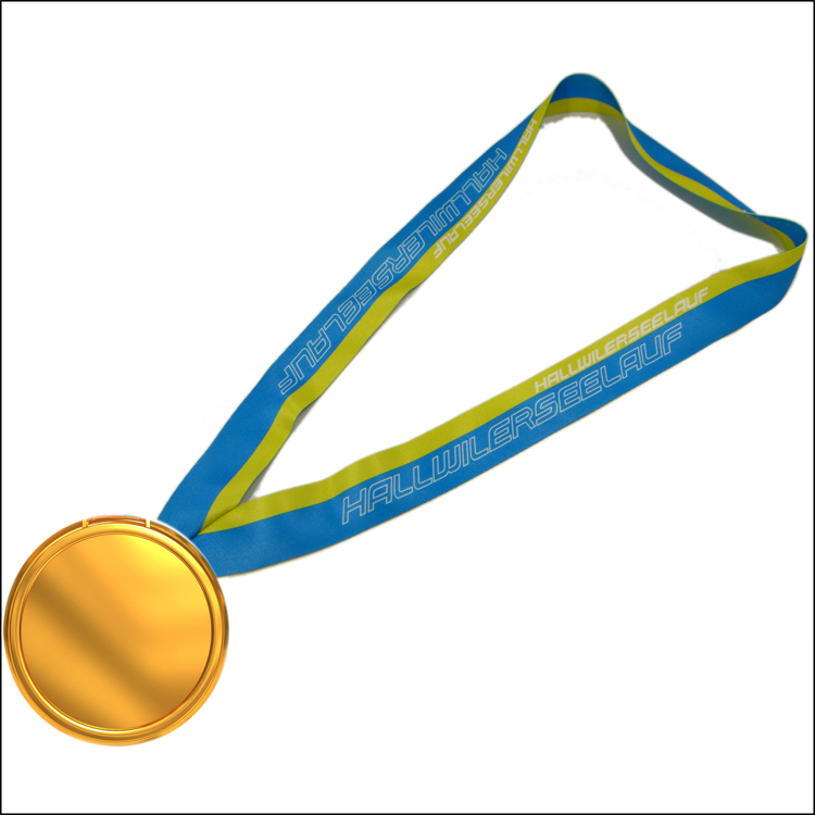 Heat transfer custom logo medal holder neck lanyard for activty gift