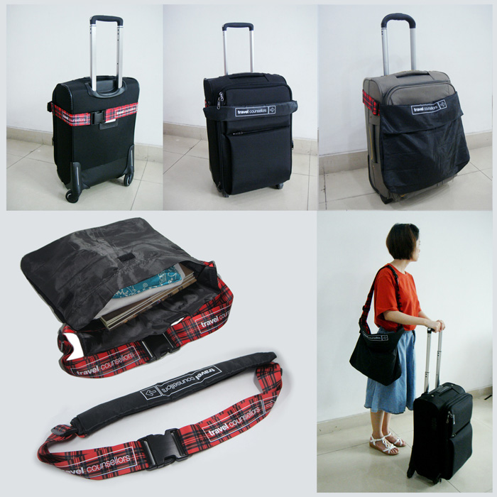 New style feature sublimation custom logo purse strap Luggage Belt 