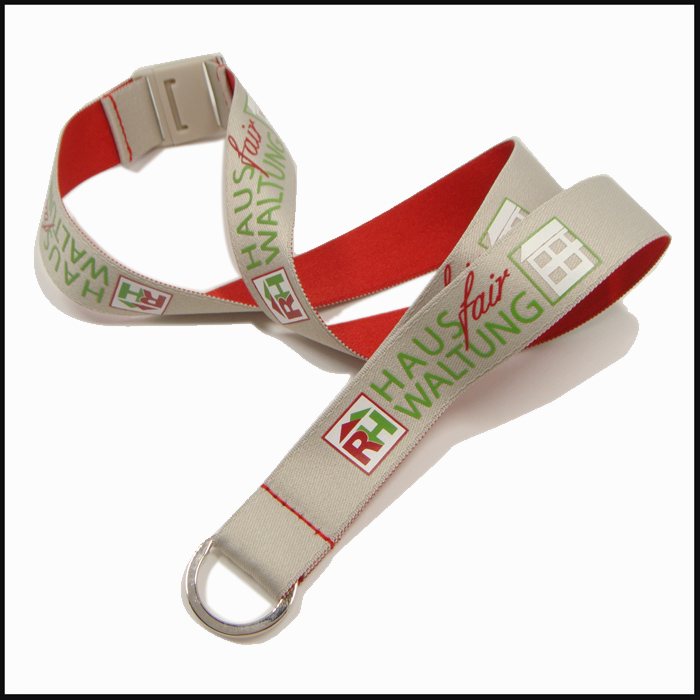 Polyester two side colors printing logo lanyards manufacturer