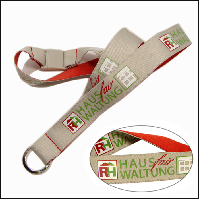 Polyester two side colors printing logo lanyards manufacturer