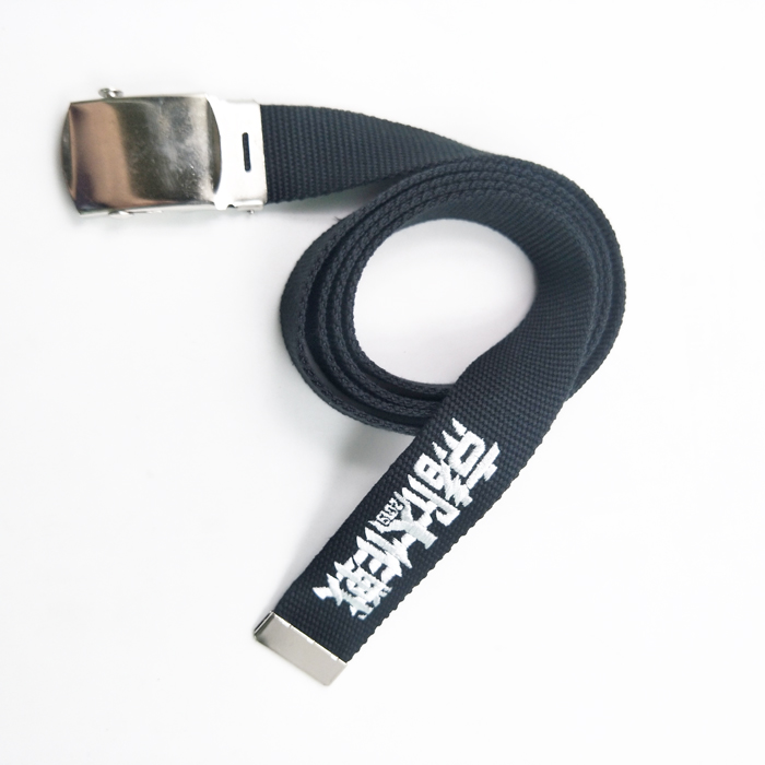  Fashion embroidered custom adverting design logo  nylon man belts