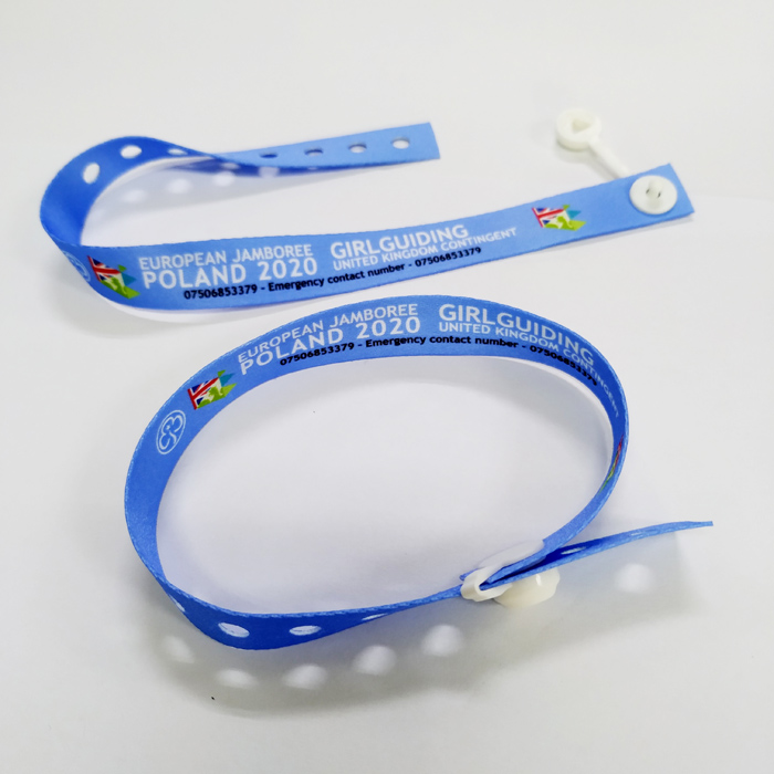 Single-use adjustable wristbands sublimation printed bracelets  hand wristband