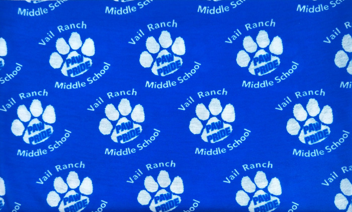 Cheap blue custom tube logo bandanas neckerchief for sale
